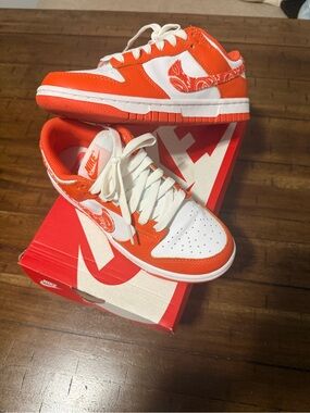 Nike Dunk Low Orange Paisley